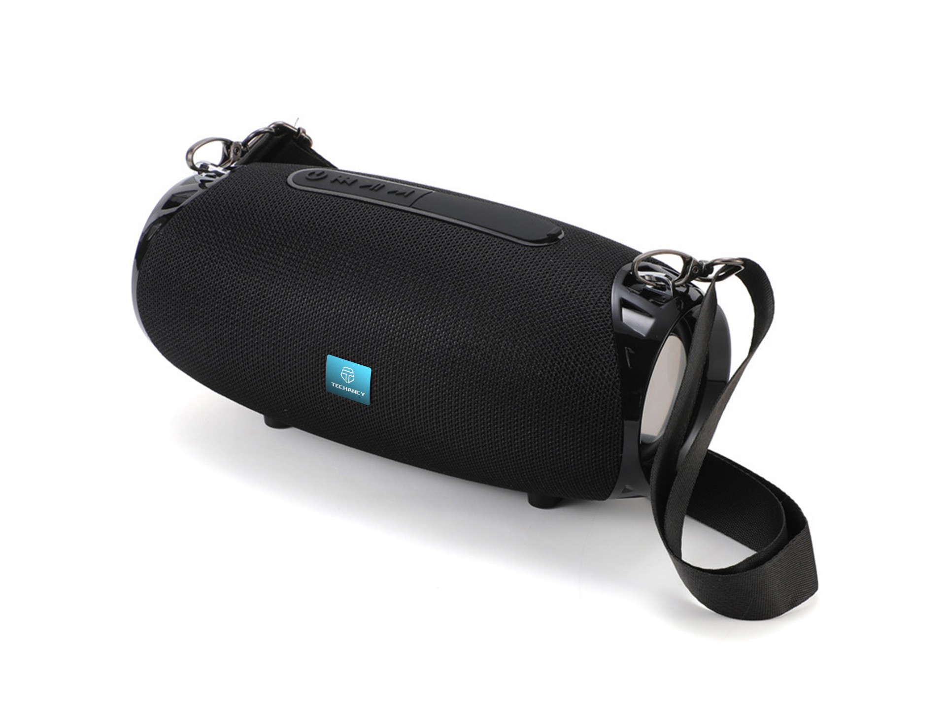 Techancy TH2631 Black Wireless Speaker, Built-in 5W Battery*2 Speakers, Support TWS/TF/AUX Input