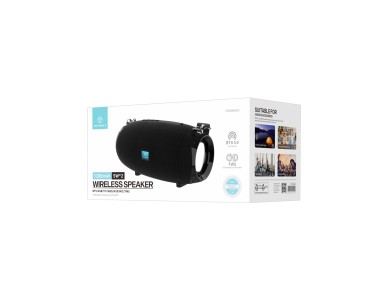 Altavoz inal�mbrico Techancy TH2631 negro con bater�a integrada de 5 W, 2 altavoces y entrada TWS/TF