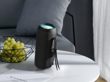 Techancy TH2634 Wireless Bluetooth Speaker Version 5.3, Support TF/U disk/LINE LN Input, 7 Color LED