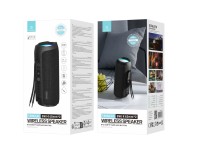 Techancy Altifalante sem fios Bluetooth vers�o 5.3 TH2634, suporta entrada TF/U disk/LINE LN, luz LE