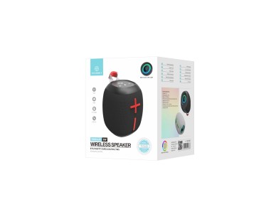 Altavoz Bluetooth inalámbrico Techancy TH2638 versión 5.3, compatible con TWS/TF/AUX, luz 