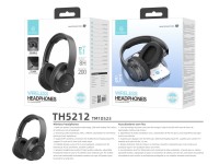 Techancy Auscultadores Sem Fios TH5212, Reprodução De Música 8h, Efeito Estéreo, Design Dobrável, Co Techancy Auscultadores Sem Fios TH5212, Reprodução De Música 8h, Efeito Estéreo, Design Dobrável, Co