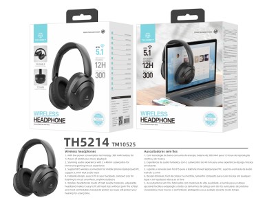 Auriculares inalámbricos Techancy TH5214, 12 horas de reproducción de música, efecto 