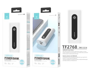 Techancy 4000mah Power Bank White TF2768, 1A Compatible Mobile Phone/Tablet Charging, Portable Power Techancy 4000mah Power Bank White TF2768, 1A Compatible Mobile Phone/Tablet Charging, Portable Power