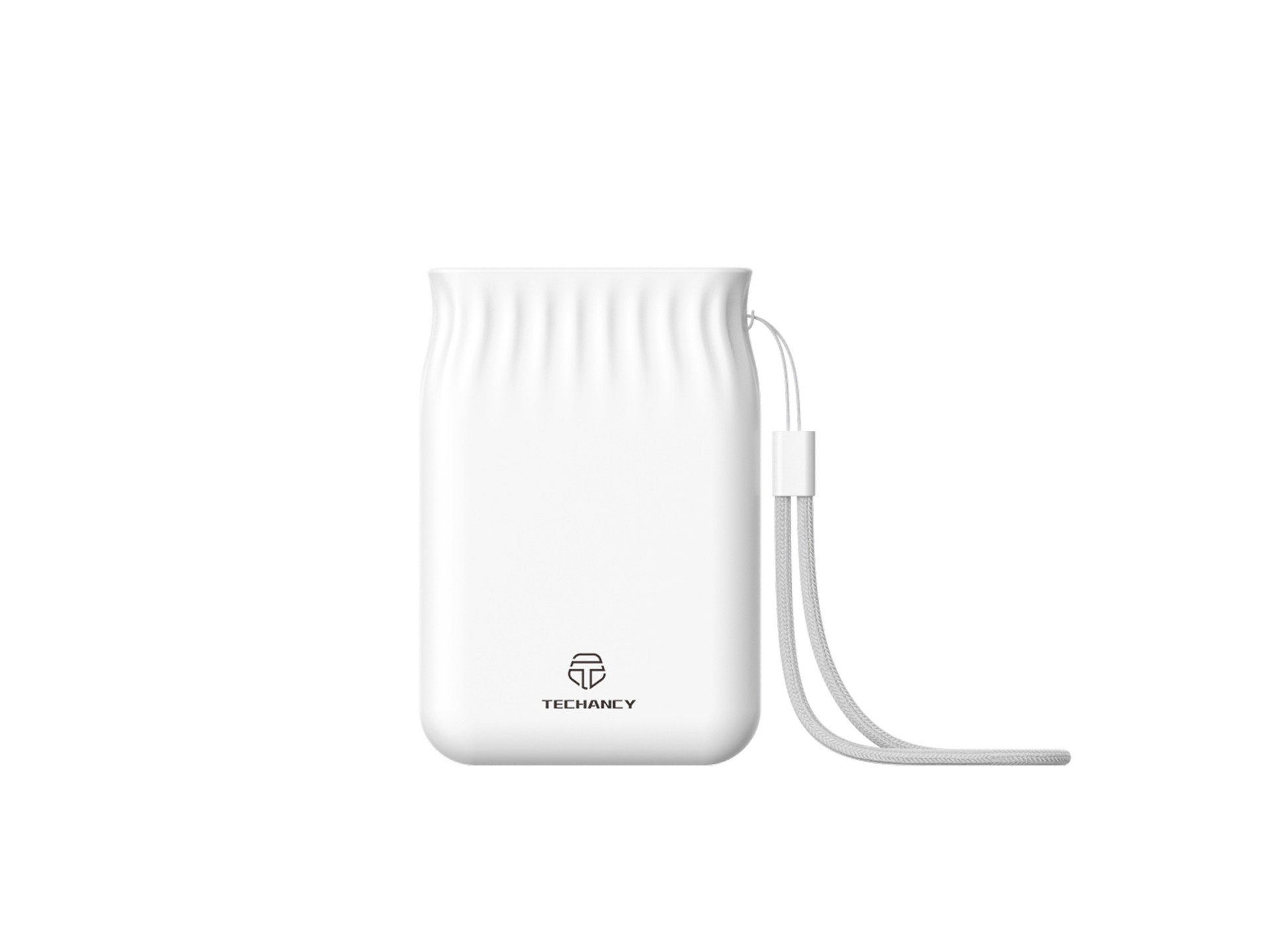 Techancy 6500mah Power Bank White TF2772, Mobile Phone/Tablet Charging Compatible with 2A, Portable