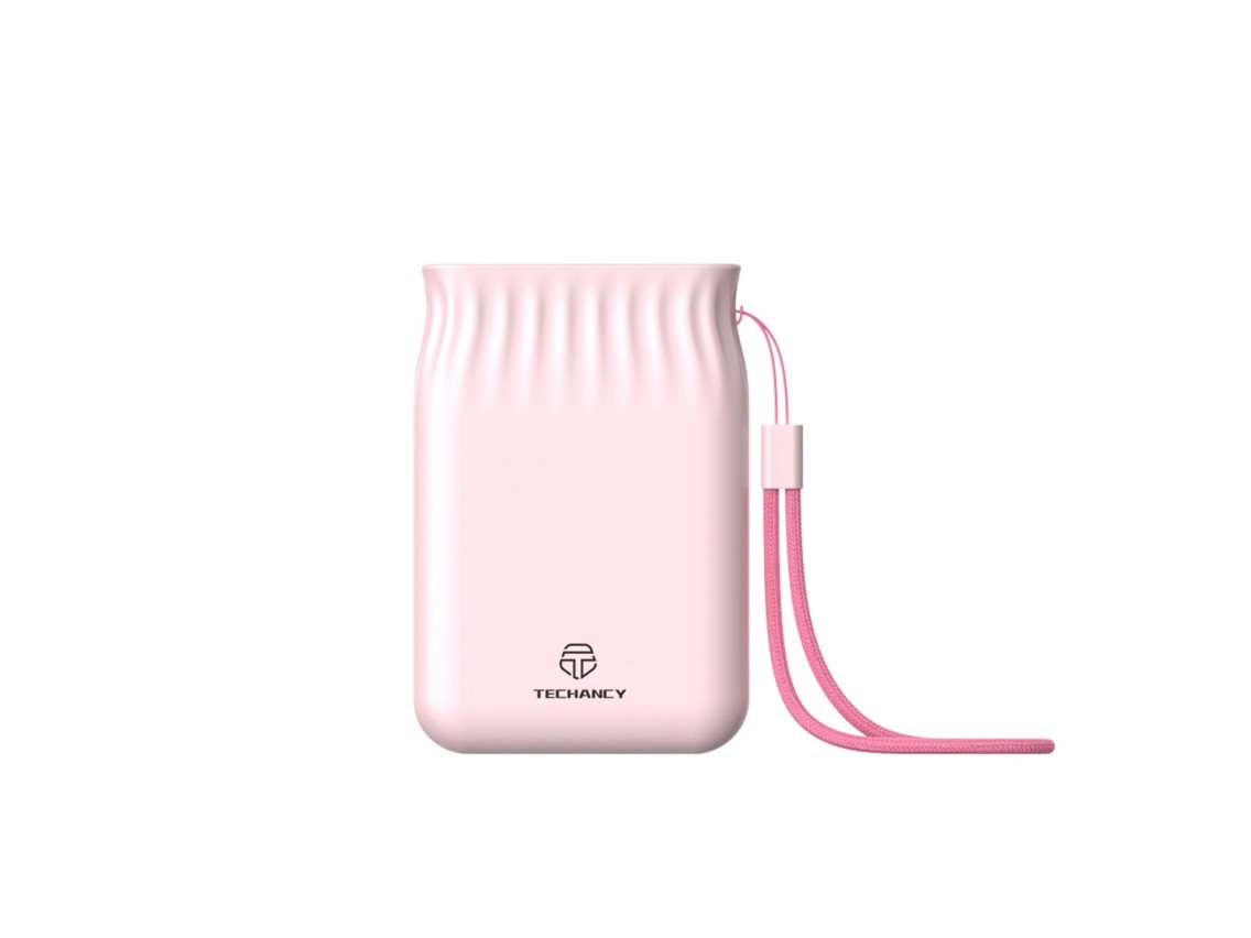 Techancy 6500mah Power Bank Pink TF2772, Mobile Phone/Tablet Charging Compatible with 2A, Portable P