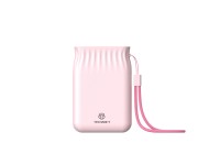 Techancy 6500mah Power Bank Pink TF2772, Mobile Phone/Tablet Charging Compatible with 2A, Portable P