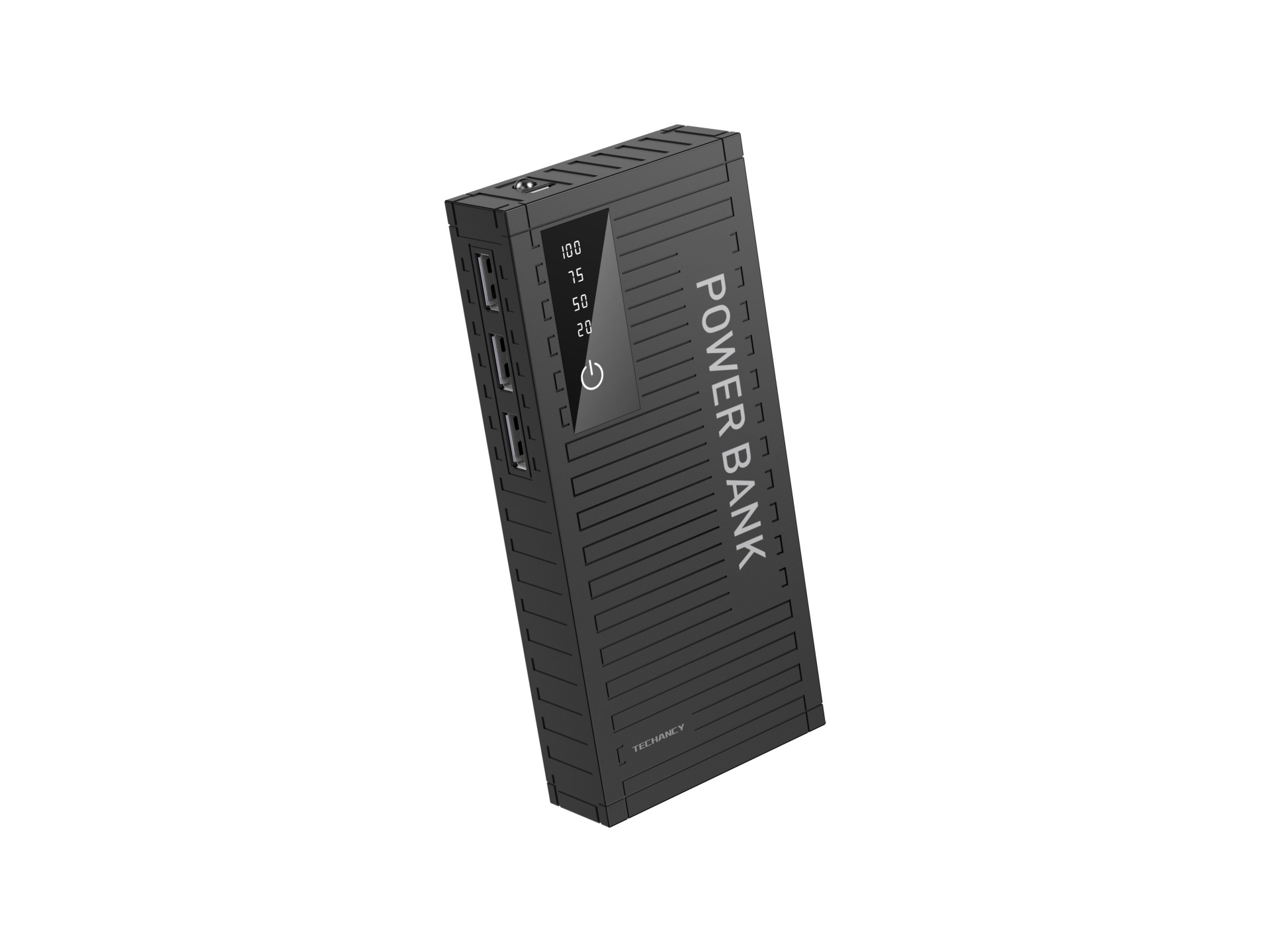 Banco de energía Techancy 5000mah Negro TF2780 - Carga rápida 2A, 3 salidas USB para tel