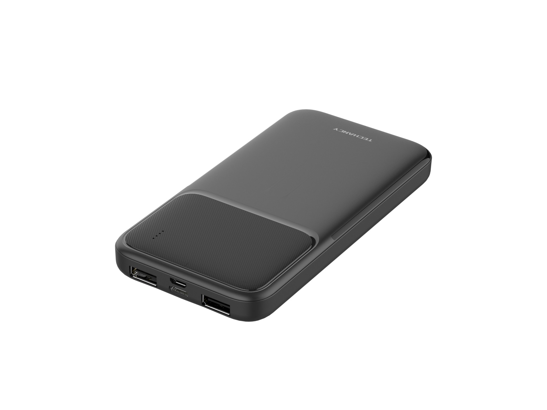 Techancy Power Bank 10000mah Preto TF2781, Carregamento Rápido De 10w Para Smartphones, Tablets E Mu