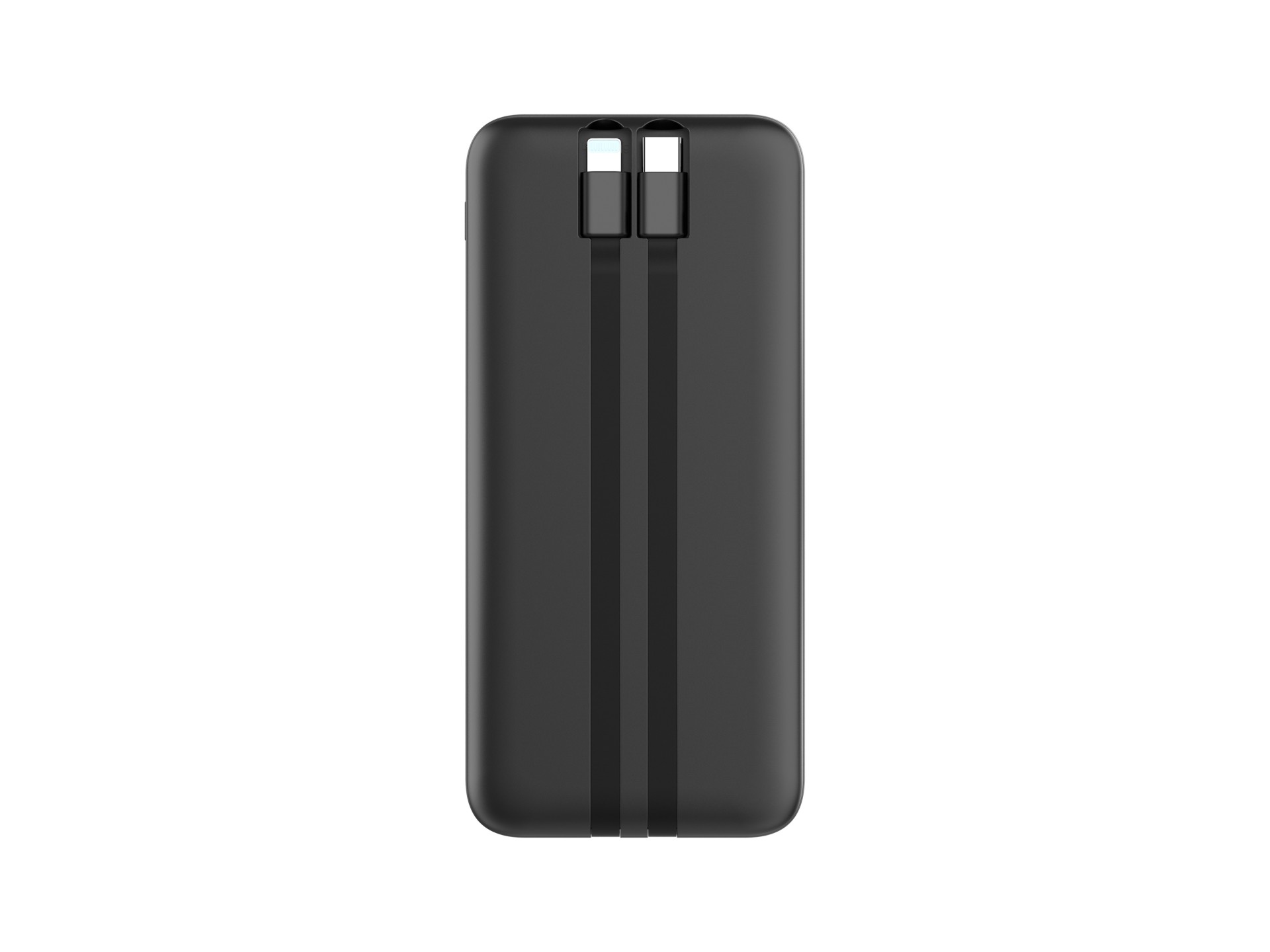 Techancy Mobile Power 10000mah 2.4a Charging TF2783, 2-in-1 USB C+IP Charging Cable, Digital Power D