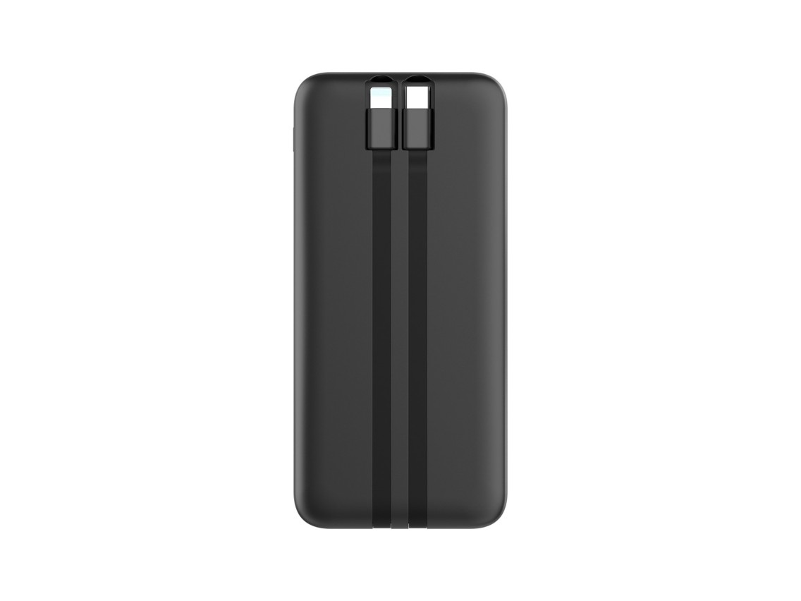 Techancy Mobile Power 10000mah 2.4a Charging TF2783, 2-in-1 USB C+IP Charging Cable, Digital Power D