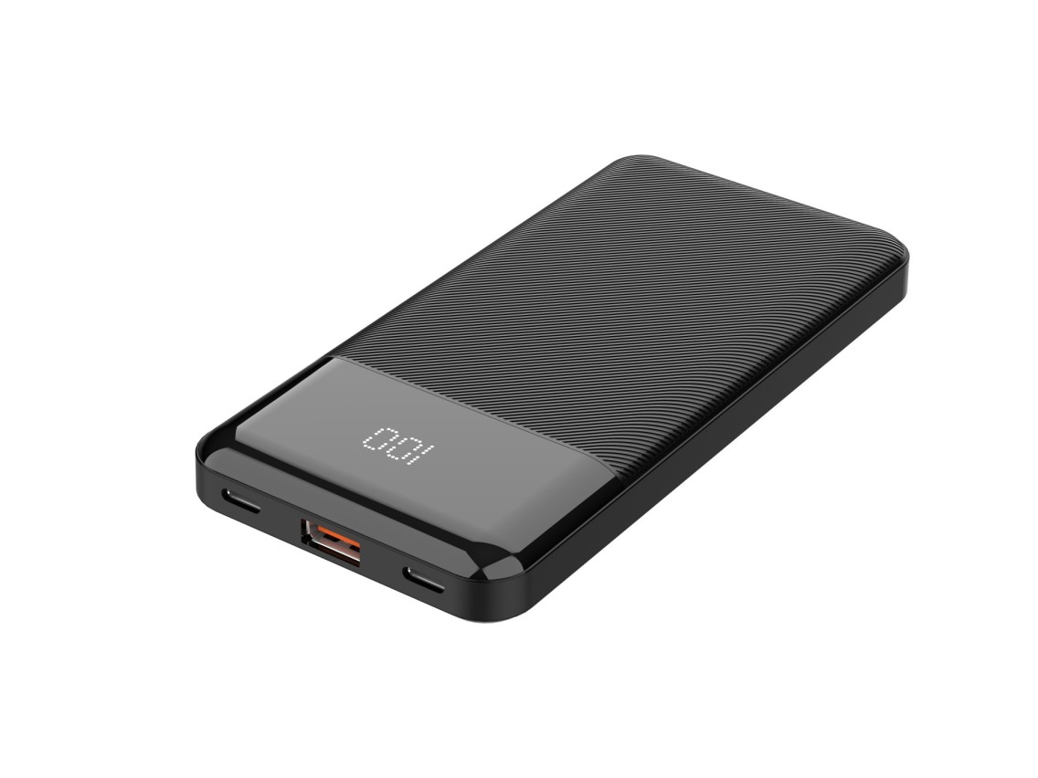 Techancy Power Bank TF2785 10000mAh Fast Charging 12W Output 2.4A LED Display Compatible with iPhone