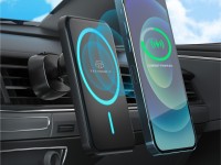 Techancy Magnetic Wireless Charger TF2792, 15w, Black, Compatible with iPhone 12 and Higher, Compati