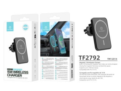 Techancy Magnetic Wireless Charger TF2792, 15w, Black, Compatible with iPhone 12 and Higher, Compati Techancy Magnetic Wireless Charger TF2792, 15w, Black, Compatible with iPhone 12 and Higher, Compati