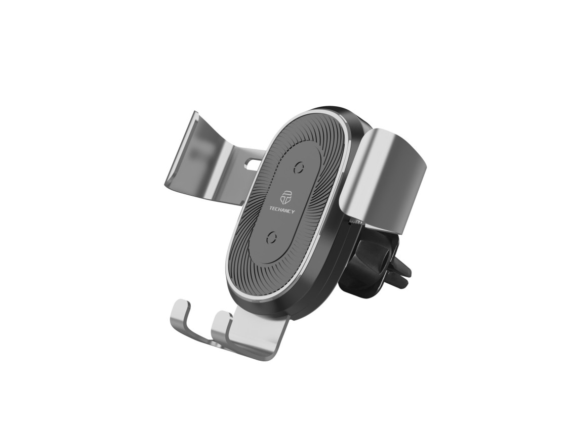 Techancy Suporte Para Telemóvel De Automóvel Com Carregamento Sem Fios TF2795, Carregamento De 15 W,
