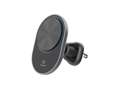 Techancy Suporte Magn�tico Para Telem�vel Com Carregador Sem Fios TF2798 Preto, Compat�vel Com Magsa
