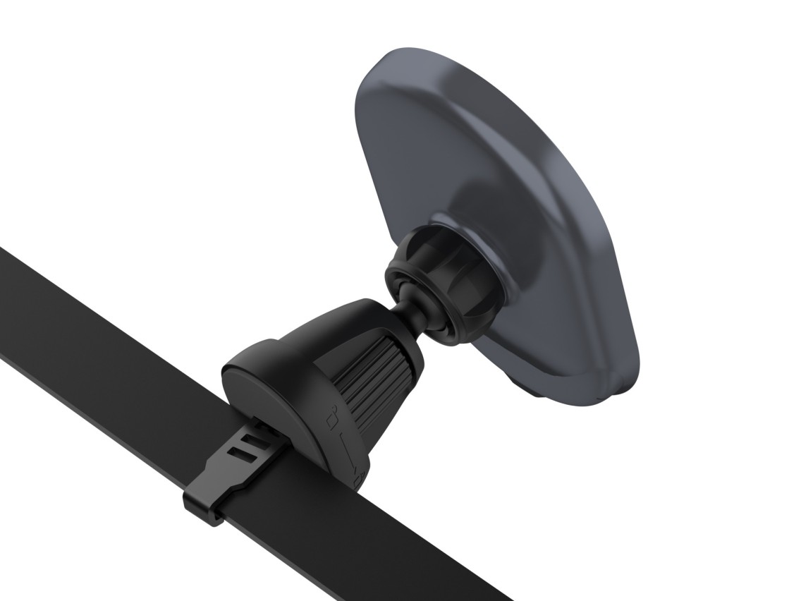 Techancy Suporte Magnético Para Telemóvel Com Carregador Sem Fios TF2798 Preto, Compatível Com Magsa