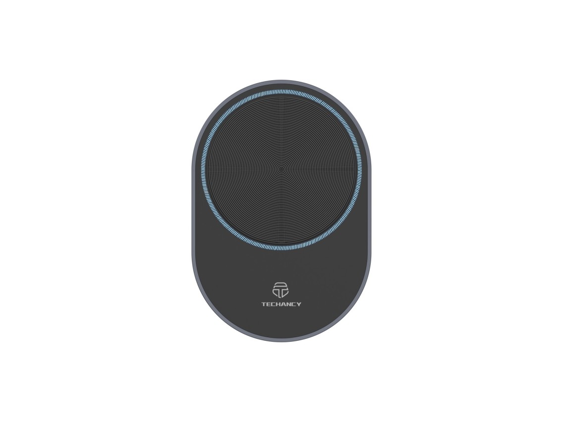 Techancy Suporte Magnético Para Telemóvel Com Carregador Sem Fios TF2798 Preto, Compatível Com Magsa