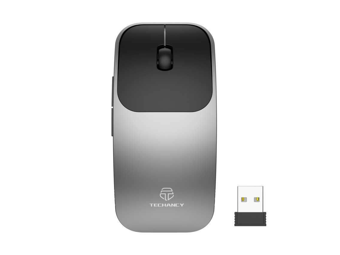 Techancy TJ6122 2.4G Wireless Mouse, Slim Design with 5D Buttons for Easily Carrying on the Go, Comp