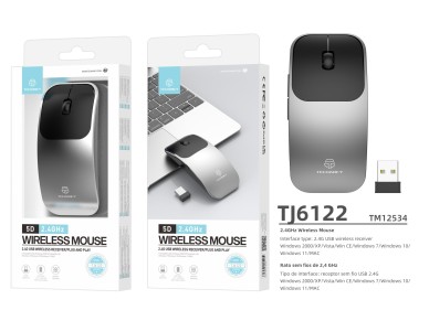Techancy TJ6122 2.4G Wireless Mouse, Slim Design with 5D Buttons for Easily Carrying on the Go, Comp Techancy TJ6122 2.4G Wireless Mouse, Slim Design with 5D Buttons for Easily Carrying on the Go, Comp