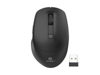 Techancy Wireless Mouse 2.4g Black TJ6123, Adjustable DPI (800-1600) 6d Silent Buttons, Compatible w