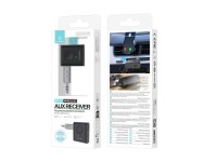 Techancy Receptor AUX Sem Fios TQ5908 Bluetooth 5.3, Audio Carro, Som Casa, Auriculares, Compacto e 