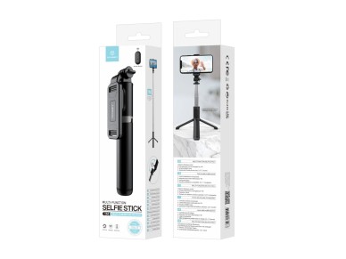 Techancy Multifunctional Selfie Stick TR6415, Wireless Control, 100cm Retractable, Compact and Easy Techancy Multifunctional Selfie Stick TR6415, Wireless Control, 100cm Retractable, Compact and Easy