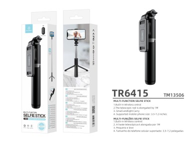 Techancy Multifunctional Selfie Stick TR6415, Wireless Control, 100cm Retractable, Compact and Easy Techancy Multifunctional Selfie Stick TR6415, Wireless Control, 100cm Retractable, Compact and Easy