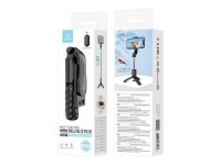 Techancy Mini selfie stick multifunções, TR6416, com controlo sem fios, suporte triangular, fácil de Techancy Mini selfie stick multifunções, TR6416, com controlo sem fios, suporte triangular, fácil de