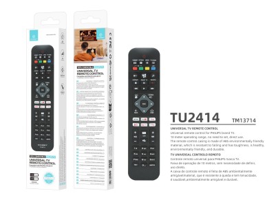 Techancy Controlo Remoto De Tv TU2414, Compat�vel Com Televisores Da Marca Philips, Emparelhamento A