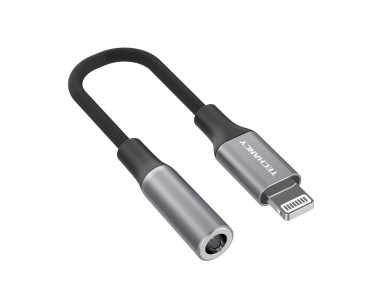 Adaptador de audio Techancy TV3755, IP8-14 a conector para auriculares de 3,5 mm, compatible con iPh
