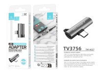 Techancy TV3756 Type-C Adapter, Type C to 3.5mm, Music + Charging 2 in 1, Compatible with Digital Si Techancy TV3756 Type-C Adapter, Type C to 3.5mm, Music + Charging 2 in 1, Compatible with Digital Si