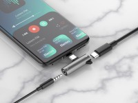 Techancy TV3756 Type-C Adapter, Type C to 3.5mm, Music + Charging 2 in 1, Compatible with Digital Si Techancy TV3756 Type-C Adapter, Type C to 3.5mm, Music + Charging 2 in 1, Compatible with Digital Si