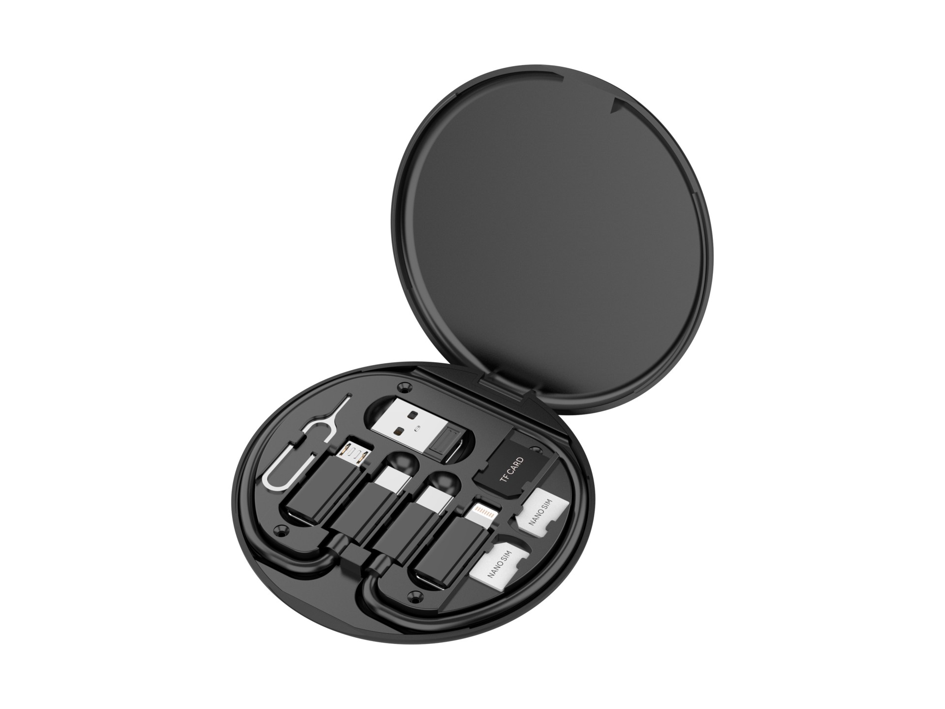 Techancy Multifunction OTG Data Cable Kit TV3757, Multiple Combinations for Combining, Charging and