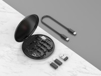 Techancy Multifunction OTG Data Cable Kit TV3757, Multiple Combinations for Combining, Charging and Techancy Multifunction OTG Data Cable Kit TV3757, Multiple Combinations for Combining, Charging and