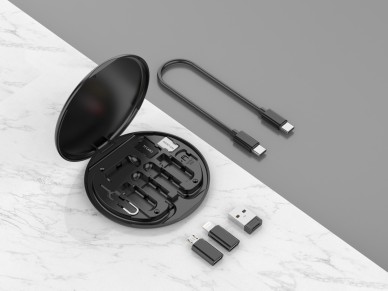 Techancy Multifunction OTG Data Cable Kit TV3757, Multiple Combinations for Combining, Charging and 