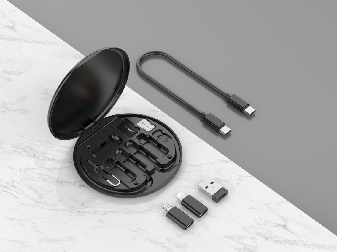 Techancy Multifunction OTG Data Cable Kit TV3757, Multiple Combinations for Combining, Charging and