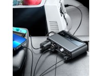 Carregador veicular Joyroom JR-CL06 9 em 1, 154 W, 5 portas USB-A / USB-C / 3 tomadas para isqueiro, Carregador veicular Joyroom JR-CL06 9 em 1, 154 W, 5 portas USB-A / USB-C / 3 tomadas para isqueiro,