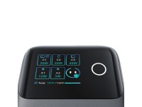 Carregador de mesa Joyroom Podix JR-TRD01 GaN de 140 W com 5 portas e dois cabos retr�teis - Cinza
