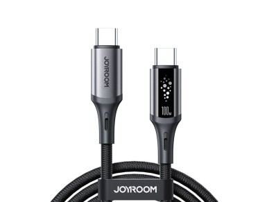 Joyroom S-A60 StarTalk 100W USB-C - Cable USB-C de 1,2 m - Negro
