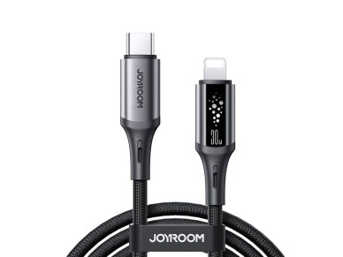 Cable USB-C-Lightning Joyroom S-A60 StarTalk de 30 W y 1,2 m, color negro Cable USB-C-Lightning Joyroom S-A60 StarTalk de 30 W y 1,2 m, color negro