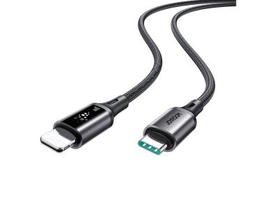 Cable USB-C-Lightning Joyroom S-A60 StarTalk de 30 W y 1,2 m, color negro Cable USB-C-Lightning Joyroom S-A60 StarTalk de 30 W y 1,2 m, color negro