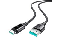 Cabo Joyroom S-A60 StarTalk 3A USB-A para USB-C de 1,2 m - preto Cabo Joyroom S-A60 StarTalk 3A USB-A para USB-C de 1,2 m - preto