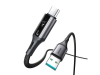 Cabo Joyroom S-A60 StarTalk 3A USB-A para USB-C de 1,2 m - preto Cabo Joyroom S-A60 StarTalk 3A USB-A para USB-C de 1,2 m - preto