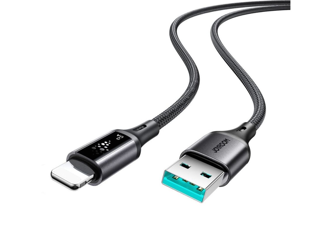 Joyroom S-A60 StarTalk 3A USB-A - Cabo Lightning 1,2 m - preto