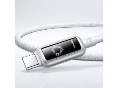 Joyroom S-A55 StarFlight 100W USB-C - Cable USB-C de 1,2 m - Blanco