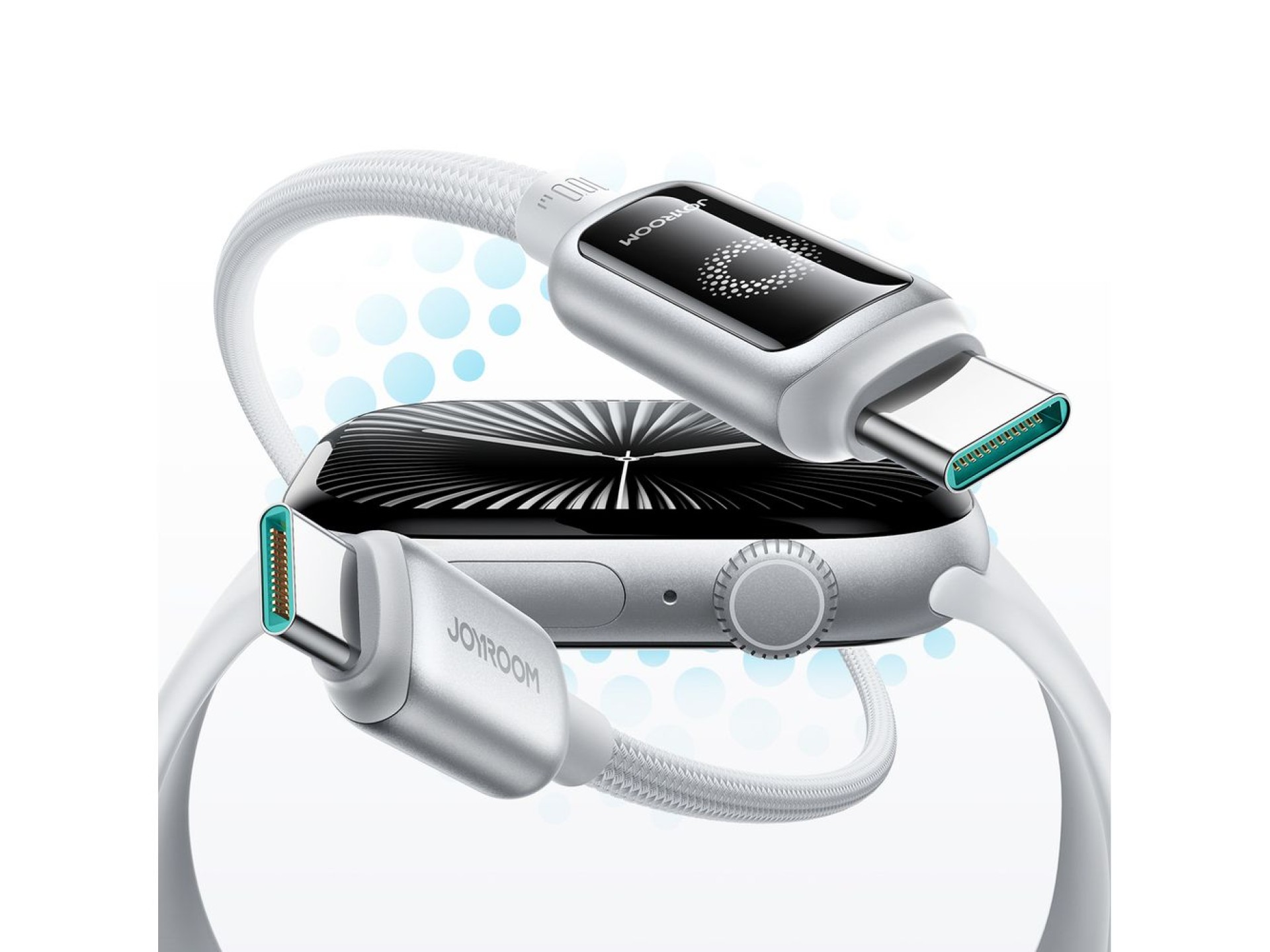 Joyroom S-A55 StarFlight 100W USB-C - USB-C Cable 1.2m - White