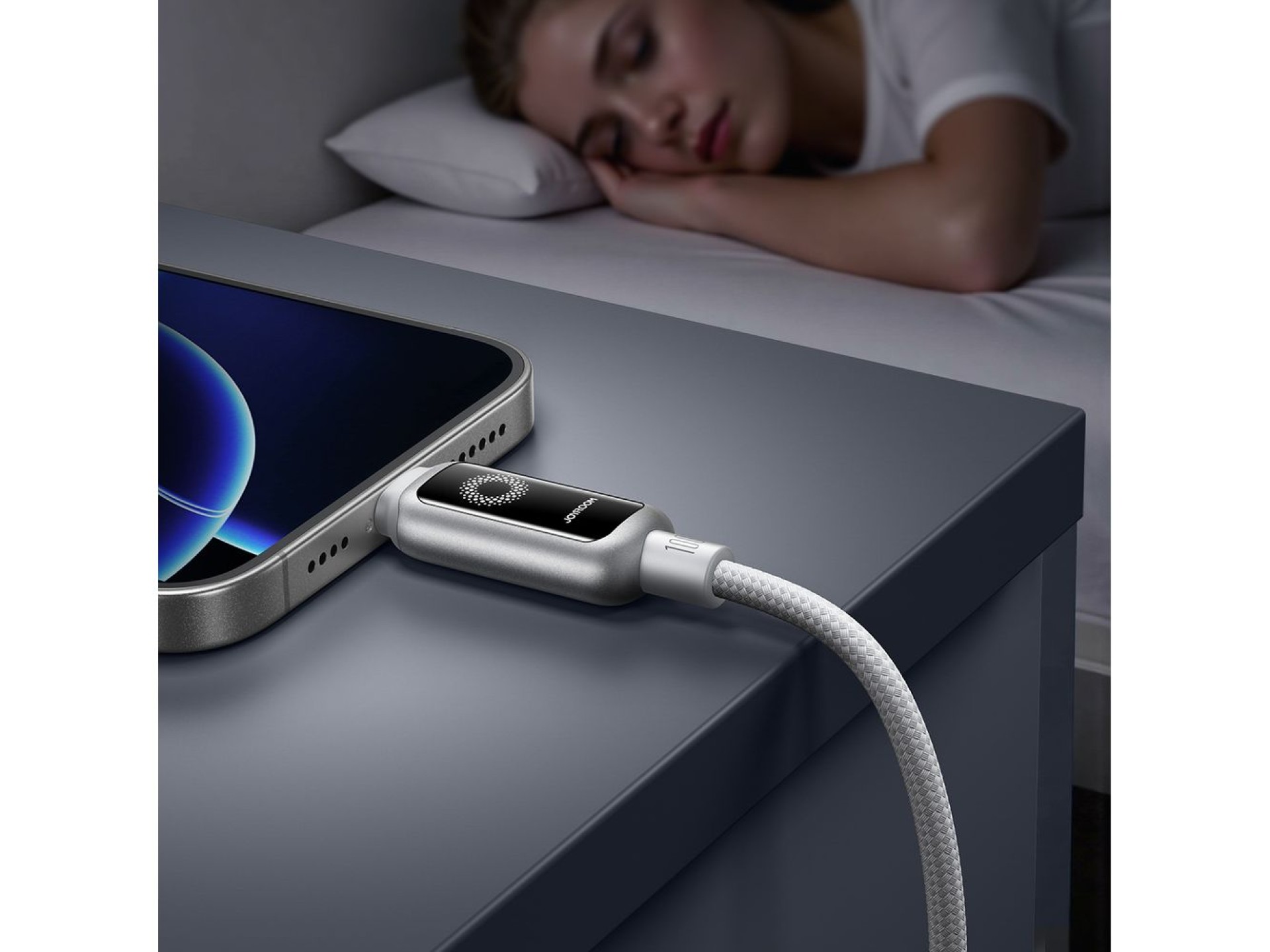 Joyroom S-A55 StarFlight 100W USB-C - USB-C Cable 1.2m - White