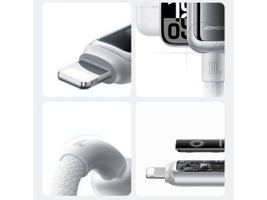 Joyroom S-A55 StarFlight 30W USB-C - Lightning cable 1.2m - white Joyroom S-A55 StarFlight 30W USB-C - Lightning cable 1.2m - white