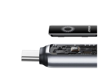 Cable USB-A Joyroom S-A55 StarFlight 3A con conector Lightning de 1,2 m, color negro Cable USB-A Joyroom S-A55 StarFlight 3A con conector Lightning de 1,2 m, color negro